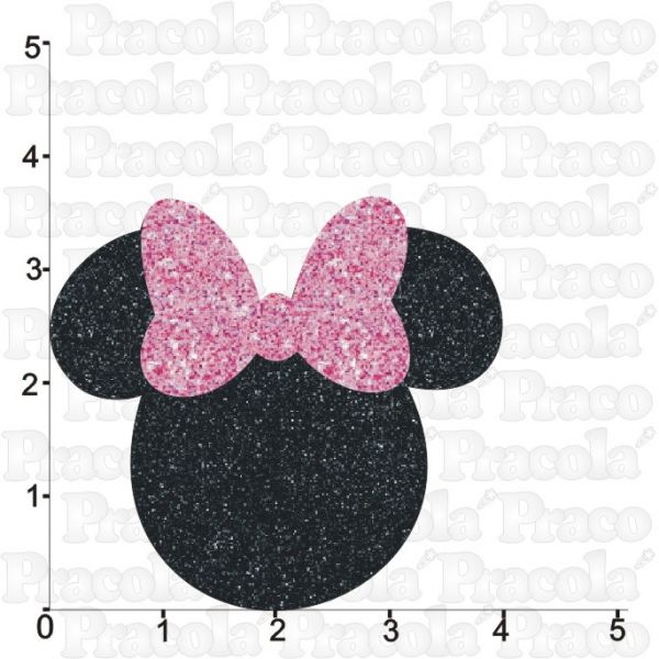 MOUSE LAÇO ROSA GRANDE - A DÚZIA