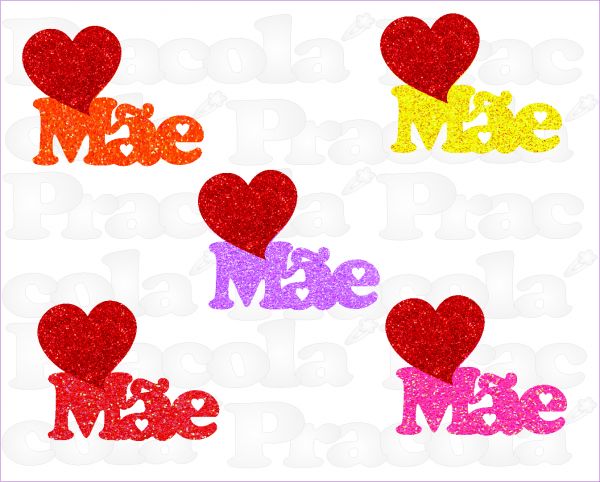 MÃE CORAÇÃO VERMELHO - COLORIDO - DÚZIA