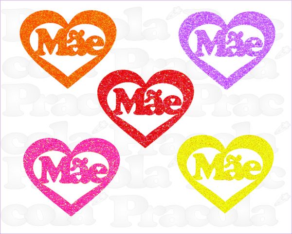 CORAÇÃO MÃE - COLORIDO - DÚZIA